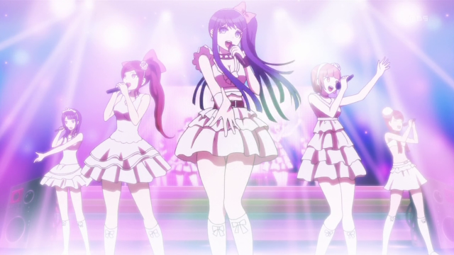Idol stage girls anime pose free wallpaper - medium preview image