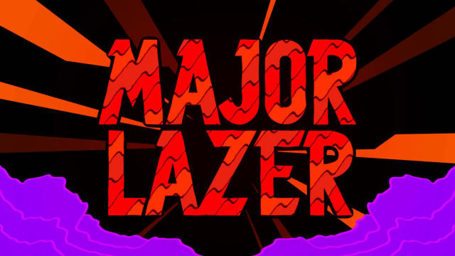 Colorful text major lazer fire free wallpaper - medium preview image
