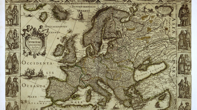 Europe map major cities towns #2 free wallpaper - medium preview image