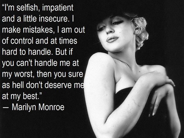 Marilyn monroe quote self confidence free wallpaper - medium preview image