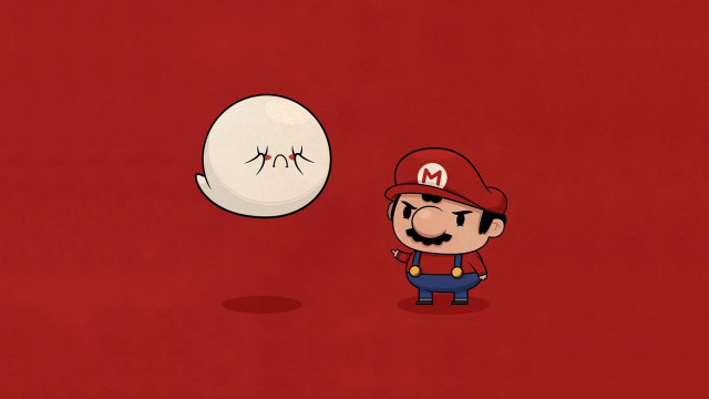 Cartoon character sad balloon face free wallpaper - medium preview image