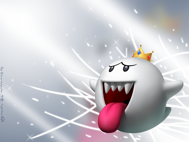 Cartoon character crown tongue out free wallpaper - medium preview image