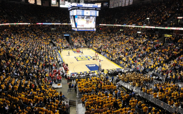 Basketball court crowd big screen free wallpaper - medium preview image