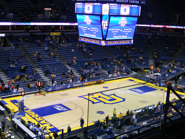 Basketball court stadium crowd night free wallpaper - medium preview image