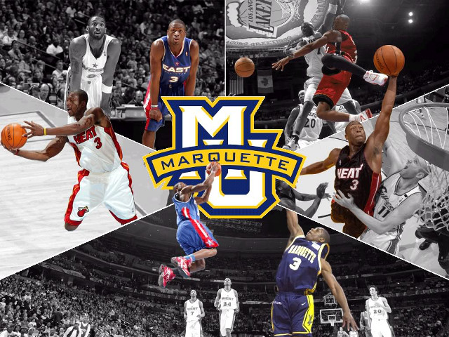 Basketball collage players names court free wallpaper - medium preview image