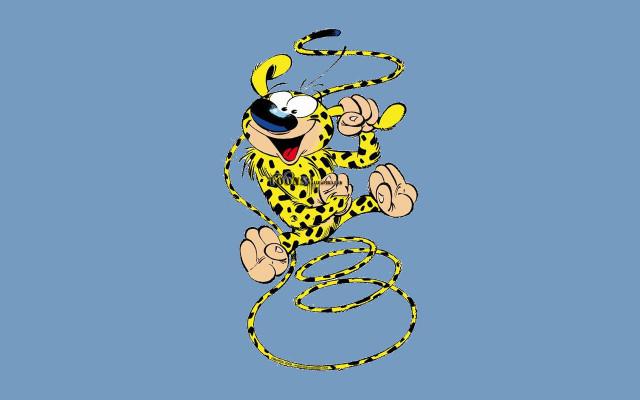 Cartoon character holding rope smiling free wallpaper - medium preview image