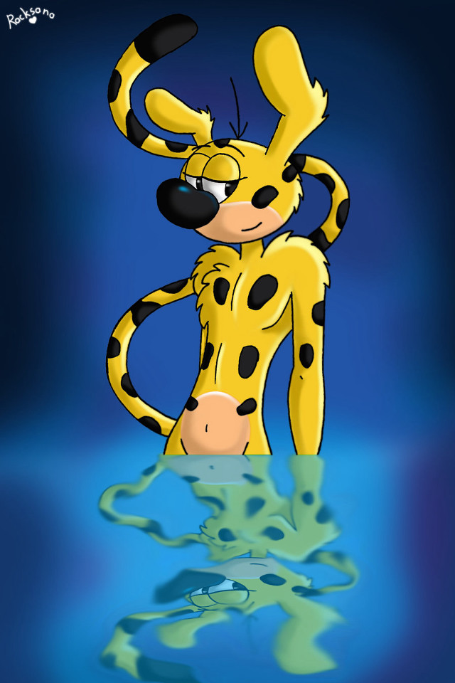 Cartoon character standing water arms free wallpaper - medium preview image