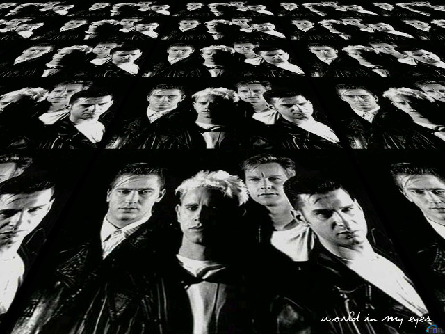 Large group people black white free wallpaper - medium preview image
