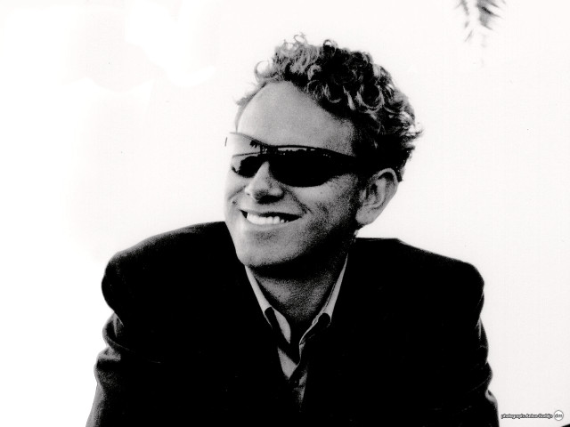 Man suit sunglasses smile palm free wallpaper - medium preview image