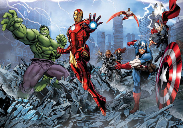 Avengers storm rocks lightning background free wallpaper - medium preview image