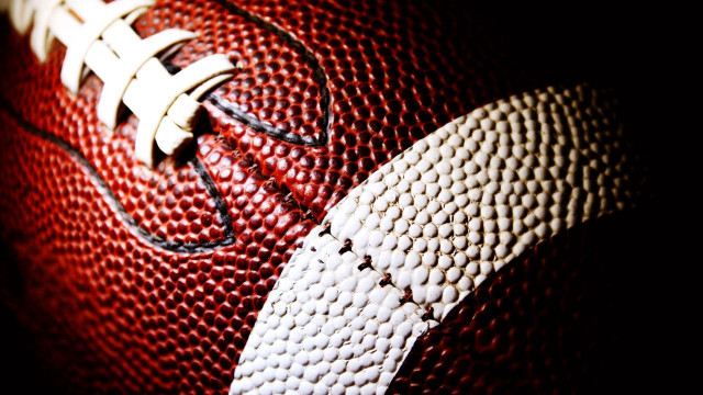 Football closeup black background white free wallpaper - medium preview image