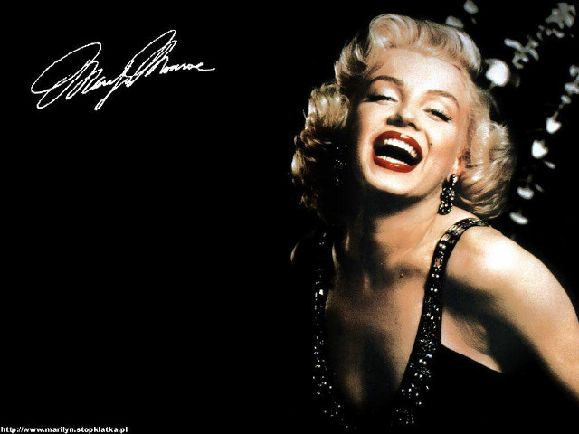 Marilyn monroe red lip open free wallpaper - medium preview image