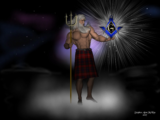 Man kilt sword star purple free wallpaper - medium preview image