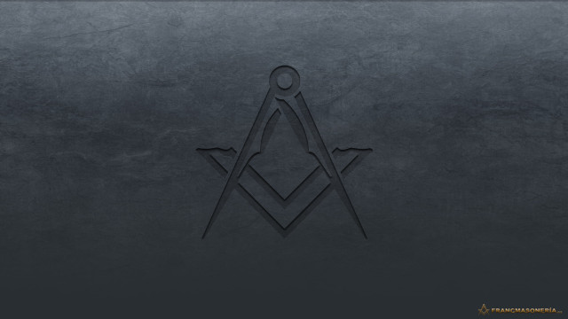Masonic symbol black white photo free wallpaper - medium preview image