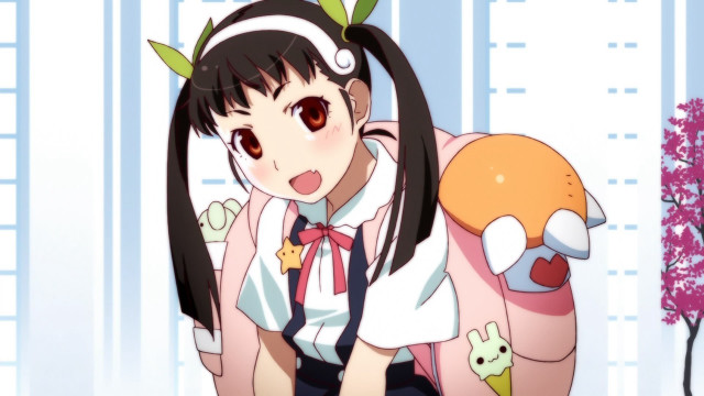 Girl long black hair backpack free wallpaper - medium preview image