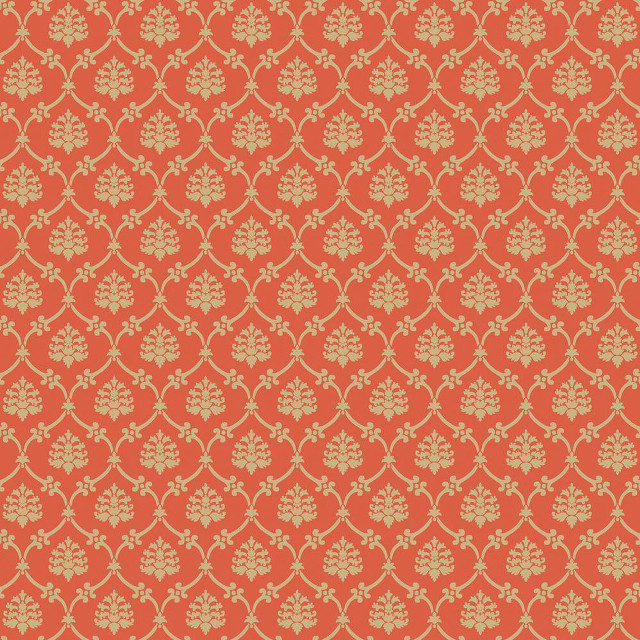 Red gold wallpaper floral pattern free wallpaper - medium preview image