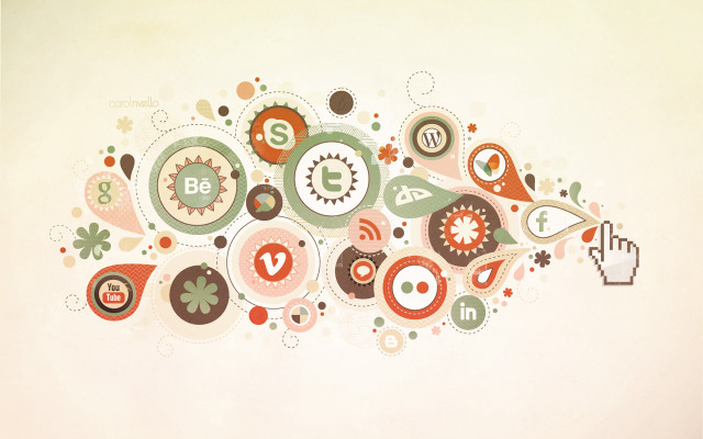 Colorful abstract artwork hand pointing free wallpaper - medium preview image