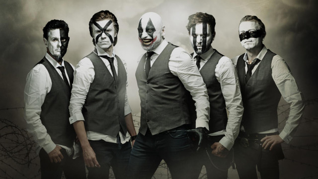 Painted faces men ties group free wallpaper - medium preview image