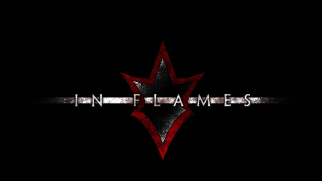 Black red logo flames side free wallpaper - medium preview image