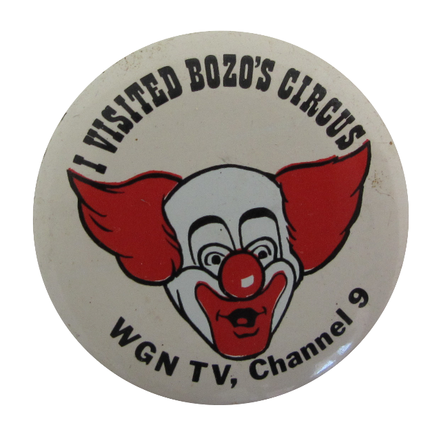 Twisted bozos circus clown button free wallpaper - medium preview image