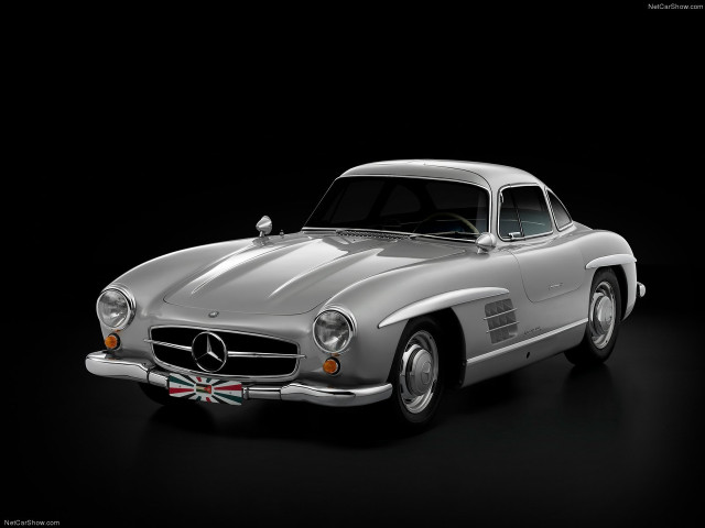 Silver mercedes benz sports car free wallpaper - medium preview image