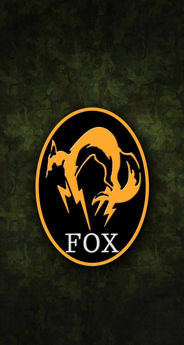 Fox logo green background black free wallpaper - medium preview image