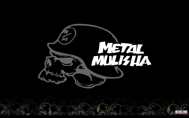 Black background skull helmet metal free wallpaper - medium preview image