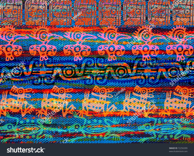Colorful abstract background fish waves free wallpaper - medium preview image
