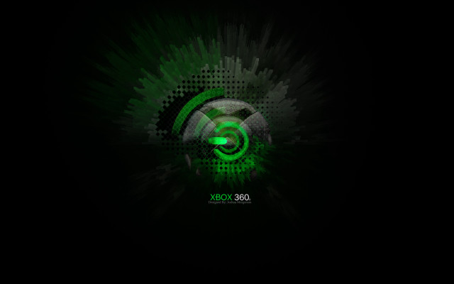 Green abstract background black circle free wallpaper - medium preview image
