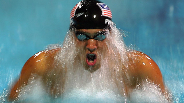 Man white beard hat swimming free wallpaper - medium preview image