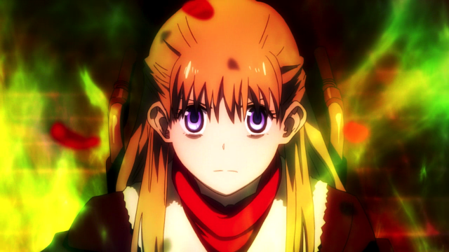 Blonde blue eyed serious anime free wallpaper - medium preview image