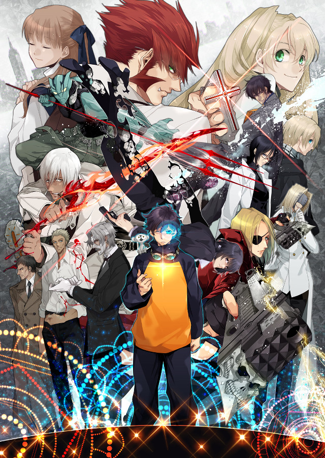 Anime characters fireworks stars background free wallpaper - medium preview image