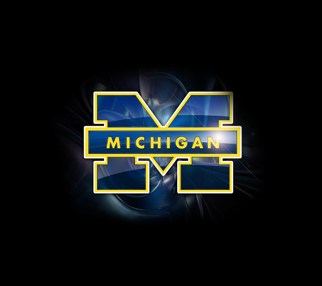 Michigan derek hill logo typographic free wallpaper - medium preview image