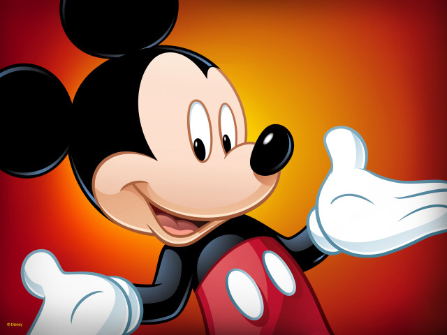 Mickey mouse waving smiling motorcycle free wallpaper - medium preview image