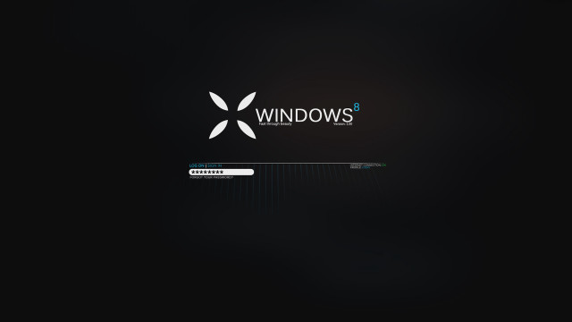Black background white window logo #2 free wallpaper - medium preview image