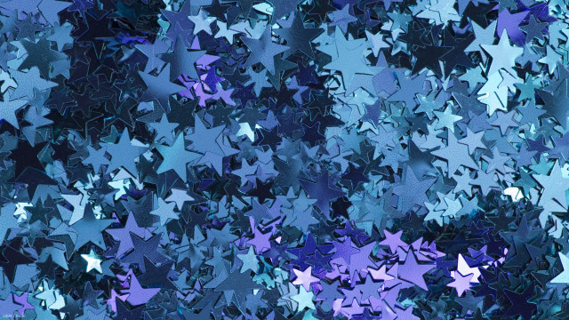 Blue background stars different sizes free wallpaper - medium preview image
