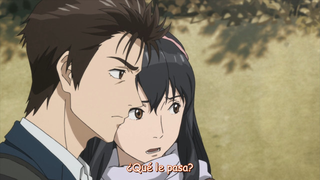 Man woman staring cartoon tree free wallpaper - medium preview image