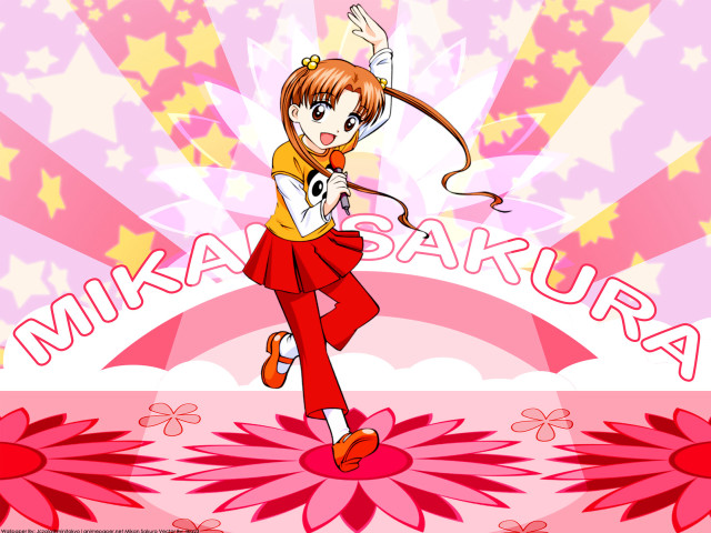 Girl ponytail dancing stage microphone free wallpaper - medium preview image