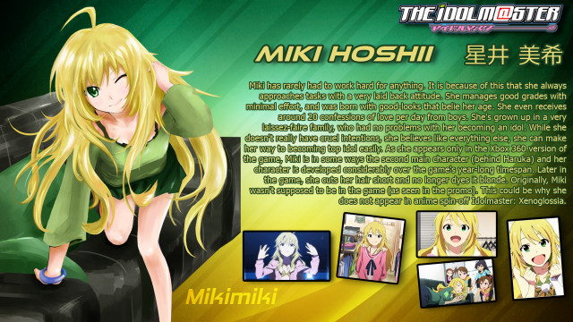 Hoshii miki character portrait smile free wallpaper - medium preview image