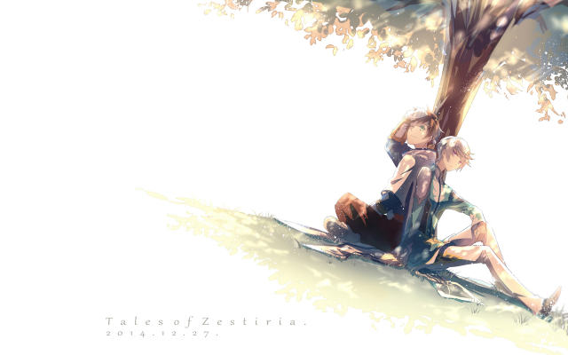 Couple sitting under tree hill free wallpaper - medium preview image