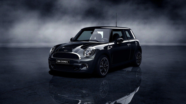 Black mini cooper fog lit free wallpaper - medium preview image