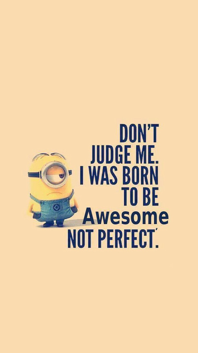 Minion dont judge me awesome #2 free wallpaper - medium preview image