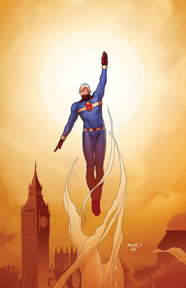 Man superman suit flying arms free wallpaper - medium preview image