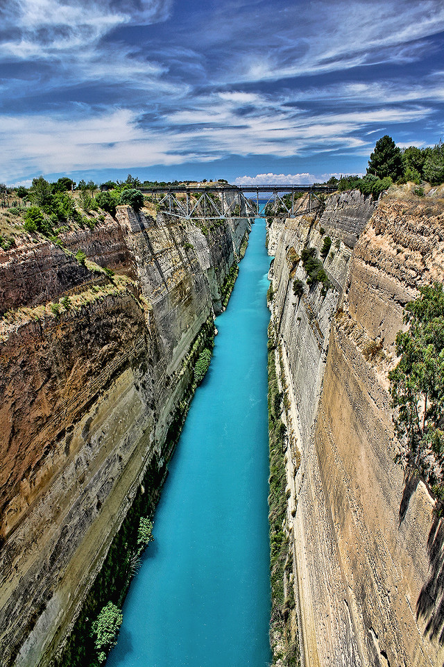 River canyon bridge over river free wallpaper - medium preview image