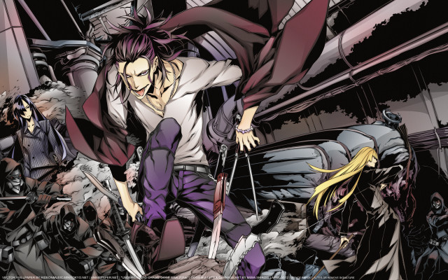 Anime group sword wielders japanese free wallpaper - medium preview image