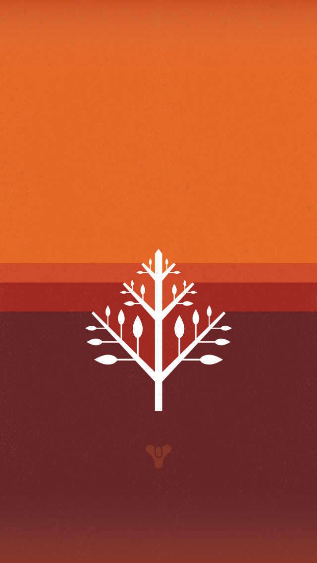 Tree red orange background white free wallpaper - medium preview image