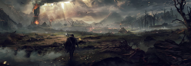 Man sword field sky clouds #2 free wallpaper - medium preview image