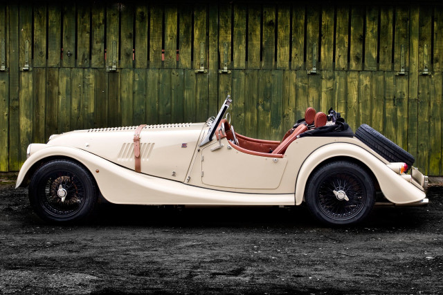 White car wooden fence black free wallpaper - medium preview image