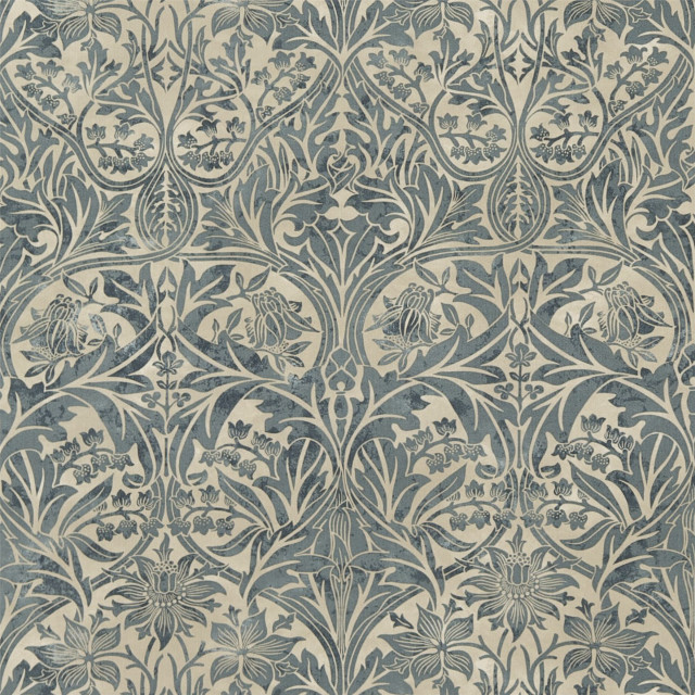 Blue white wallpaper design bird free wallpaper - medium preview image