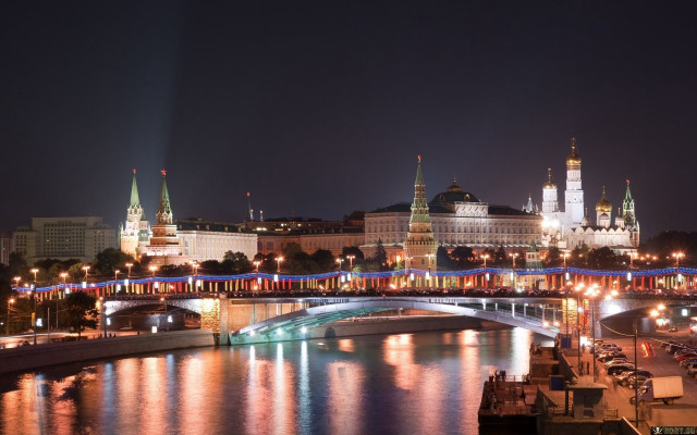 City skyline bridge river night #93 free wallpaper - medium preview image